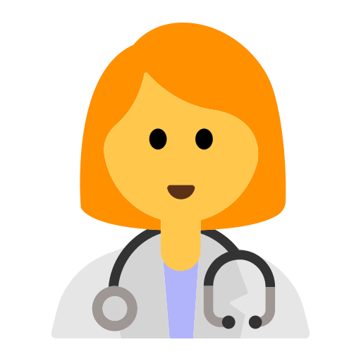 How emoji woman health worker displayed on Toss Face