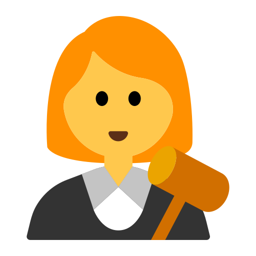 How emoji woman judge displayed on Toss Face