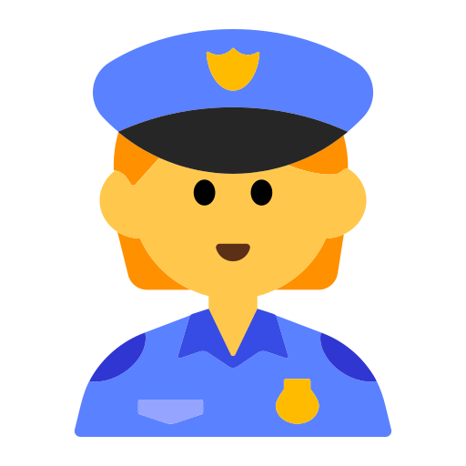 How emoji police officer displayed on Toss Face