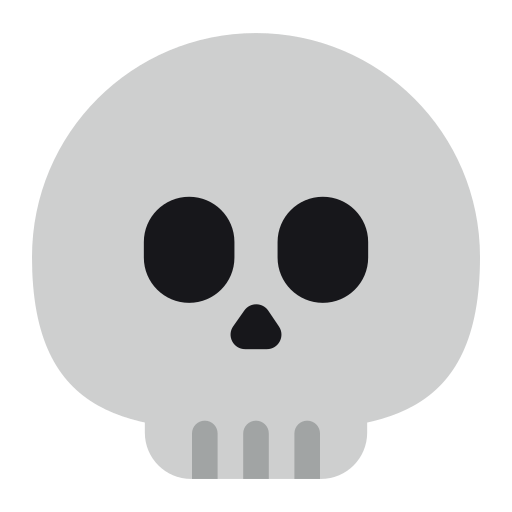 How emoji skull displayed on Toss Face