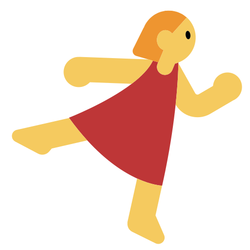 How emoji woman dancing displayed on Toss Face