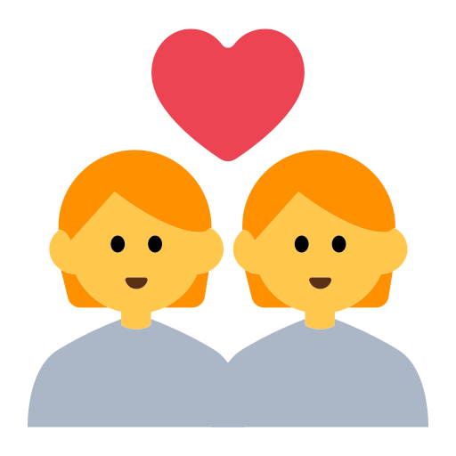 How emoji couple with heart displayed on Toss Face