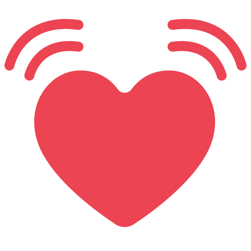 How emoji beating heart displayed on Toss Face