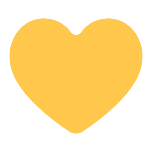 How emoji yellow heart displayed on Toss Face