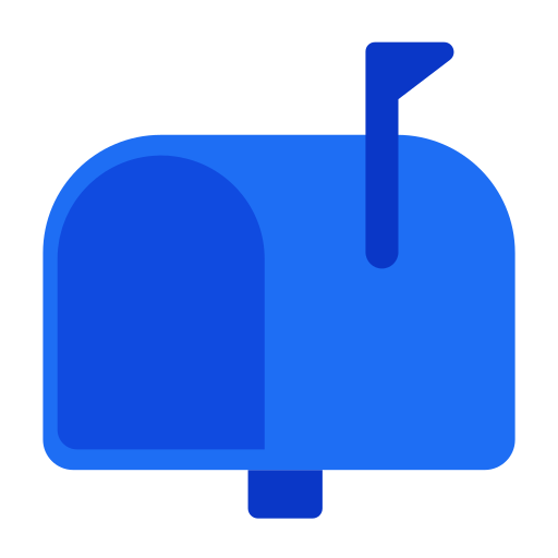 How emoji closed mailbox with raised flag displayed on Toss Face