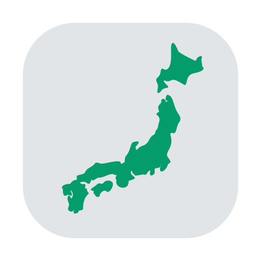 How emoji map of Japan displayed on Toss Face