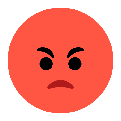 How emoji enraged face displayed on Toss Face