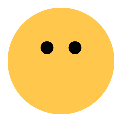 How emoji face without mouth displayed on Toss Face