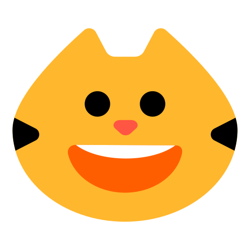 How emoji grinning cat displayed on Toss Face