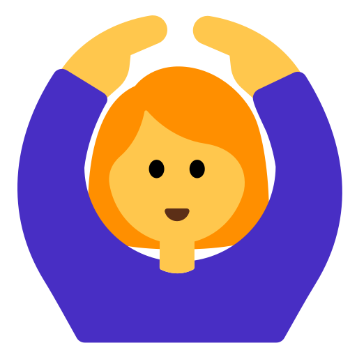 How emoji woman gesturing OK displayed on Toss Face