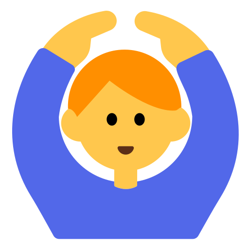 How emoji man gesturing OK displayed on Toss Face