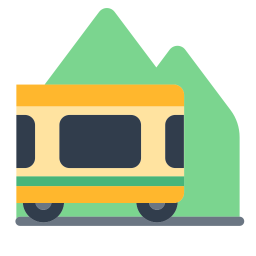 How emoji mountain railway displayed on Toss Face