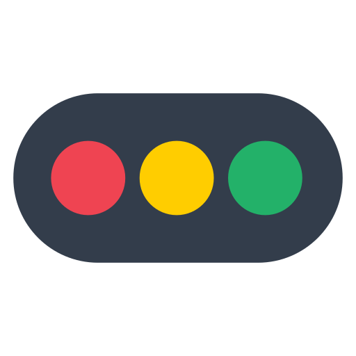 How emoji horizontal traffic light displayed on Toss Face