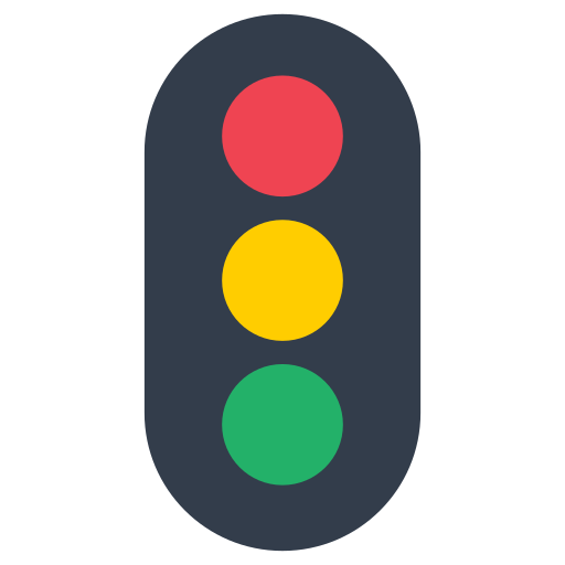 How emoji vertical traffic light displayed on Toss Face