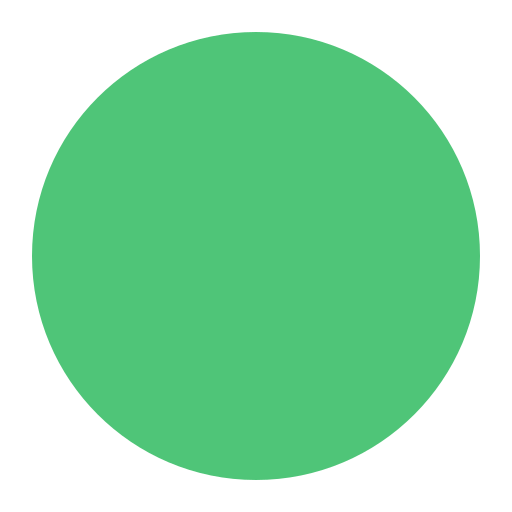 How emoji green circle displayed on Toss Face