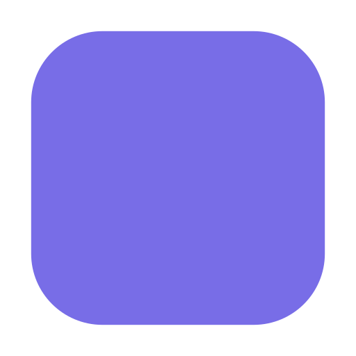 How emoji purple square displayed on Toss Face