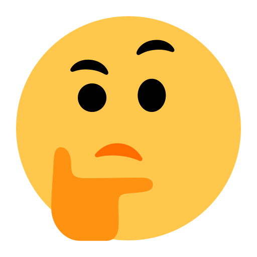 How emoji thinking face displayed on Toss Face