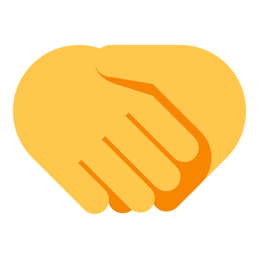 How emoji handshake displayed on Toss Face