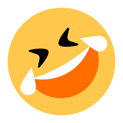 How emoji rolling on the floor laughing displayed on Toss Face