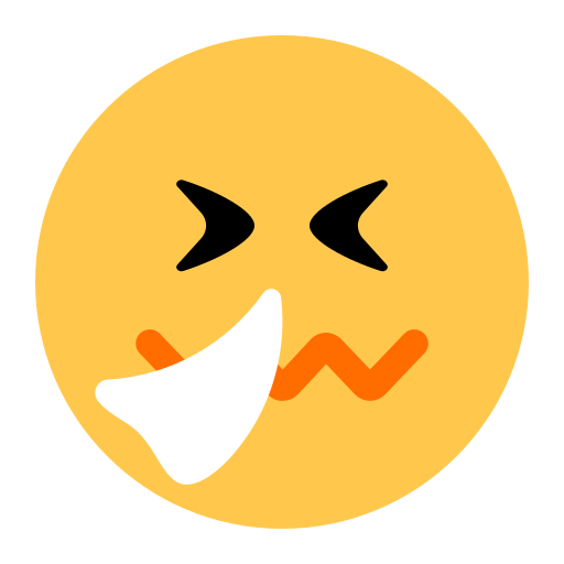 How emoji sneezing face displayed on Toss Face