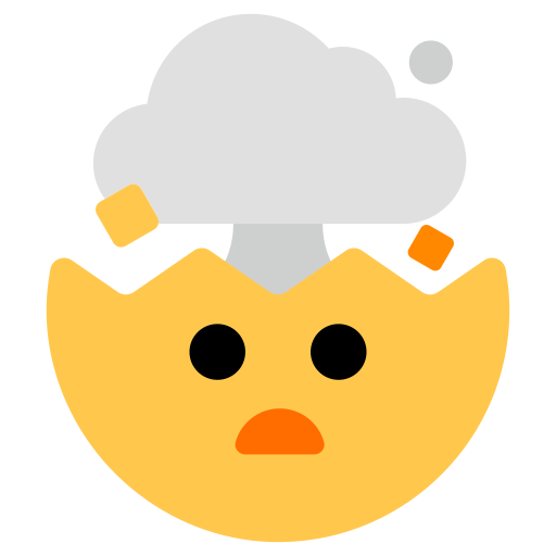 How emoji exploding head displayed on Toss Face