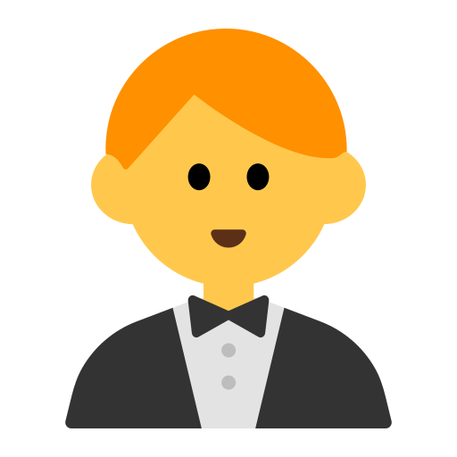 How emoji man in tuxedo displayed on Toss Face