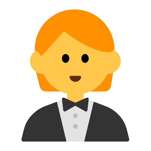 How emoji person in tuxedo displayed on Toss Face