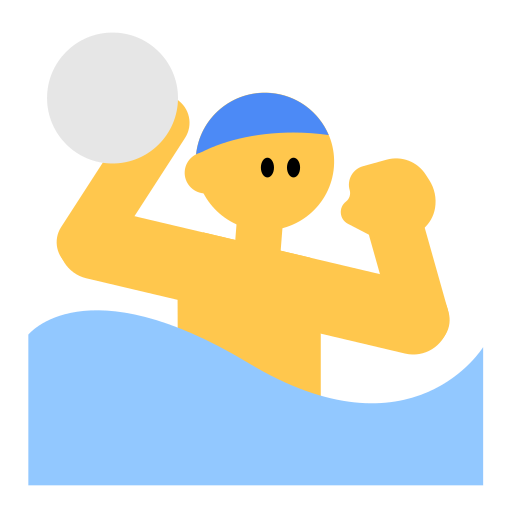 How emoji man playing water polo displayed on Toss Face