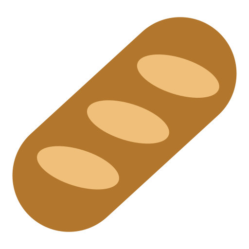 How emoji baguette bread displayed on Toss Face