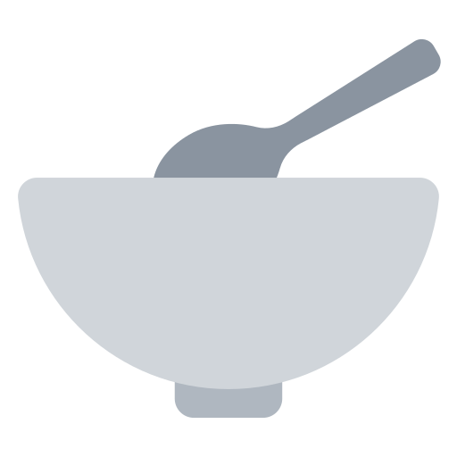 How emoji bowl with spoon displayed on Toss Face