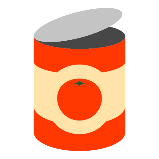 How emoji canned food displayed on Toss Face