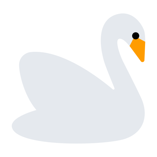 How emoji swan displayed on Toss Face