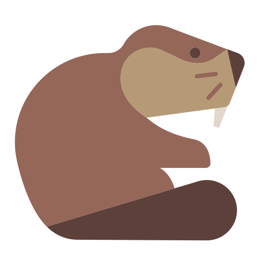 How emoji beaver displayed on Toss Face