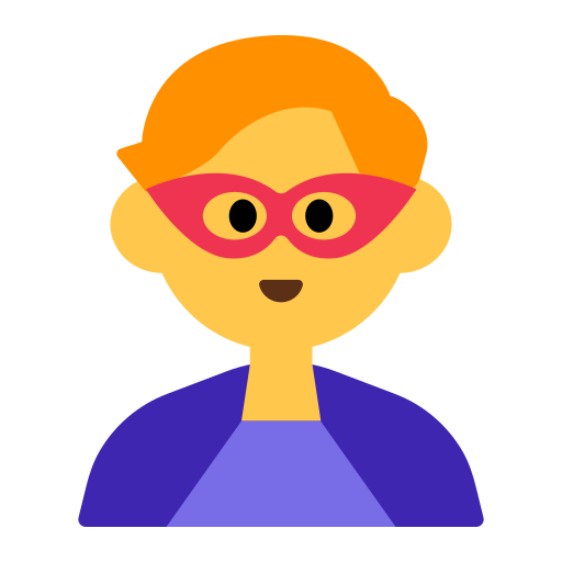 How emoji man superhero displayed on Toss Face