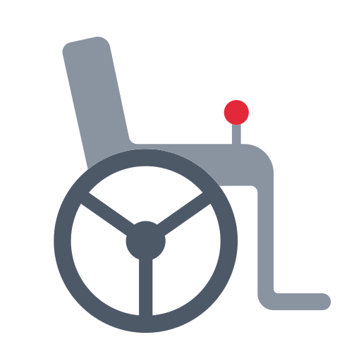 How emoji motorized wheelchair displayed on Toss Face