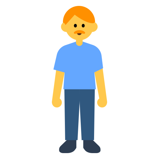 How emoji man standing displayed on Toss Face