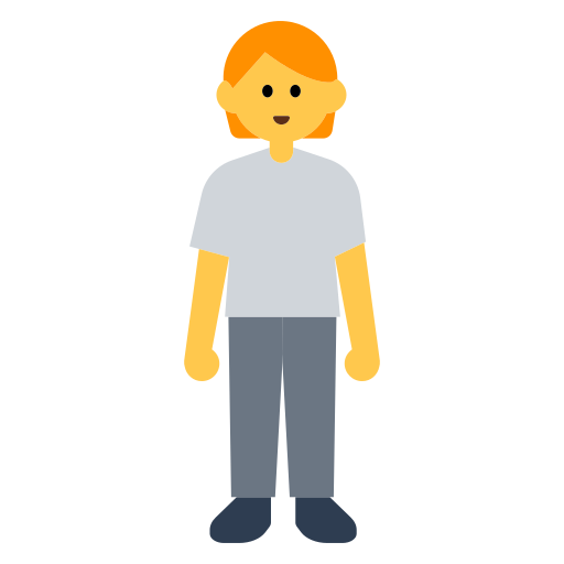 How emoji person standing displayed on Toss Face