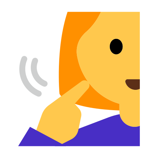 How emoji deaf woman displayed on Toss Face