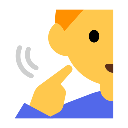 How emoji deaf man displayed on Toss Face