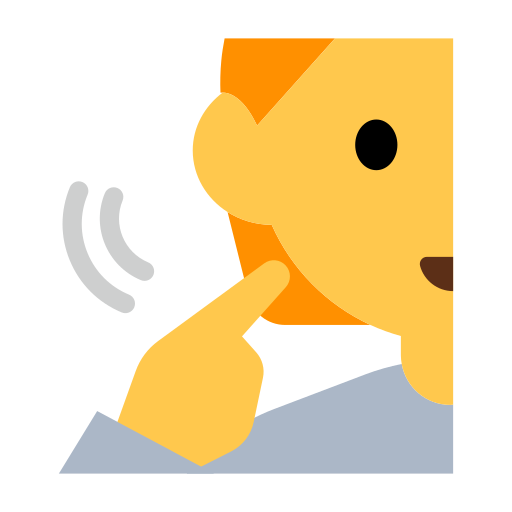 How emoji deaf person displayed on Toss Face