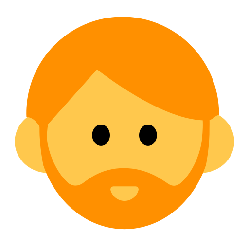 How emoji person: beard displayed on Toss Face