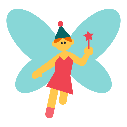 How emoji woman fairy displayed on Toss Face