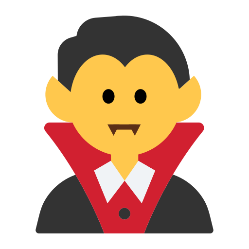 How emoji man vampire displayed on Toss Face