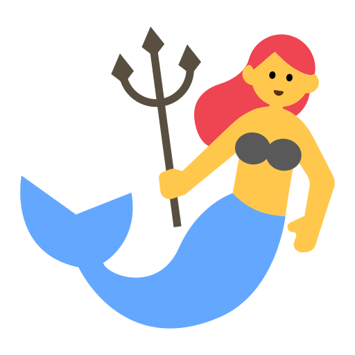 How emoji mermaid displayed on Toss Face