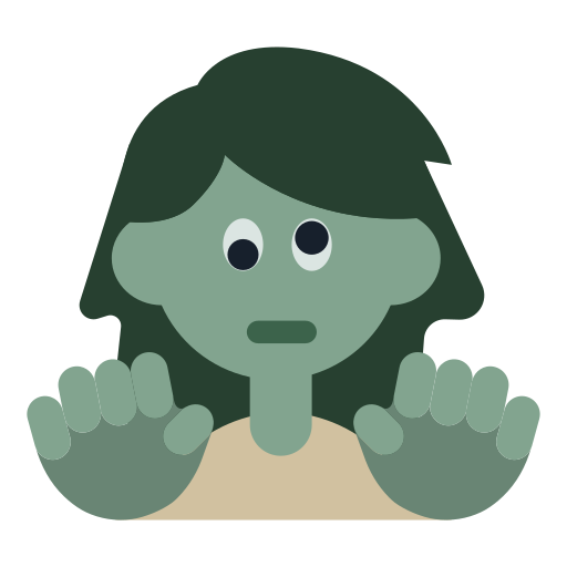 How emoji woman zombie displayed on Toss Face