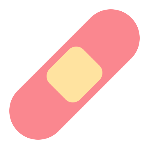 How emoji adhesive bandage displayed on Toss Face