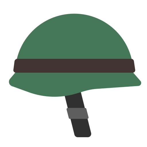 How emoji military helmet displayed on Toss Face