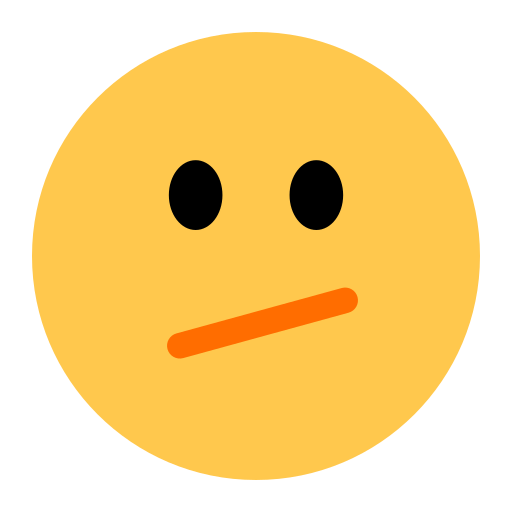 How emoji face with diagonal mouth displayed on Toss Face