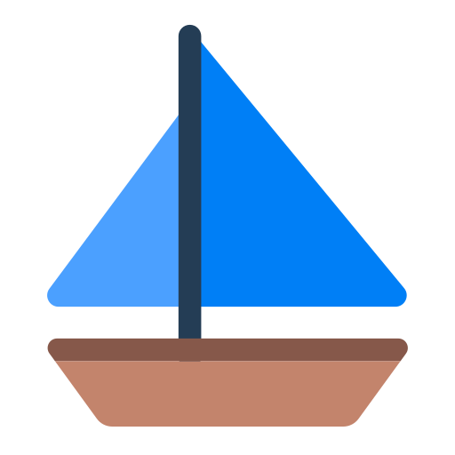 How emoji sailboat displayed on Toss Face