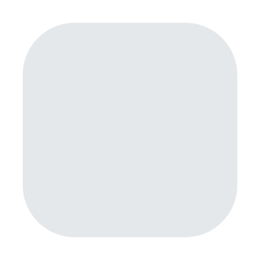 How emoji white large square displayed on Toss Face